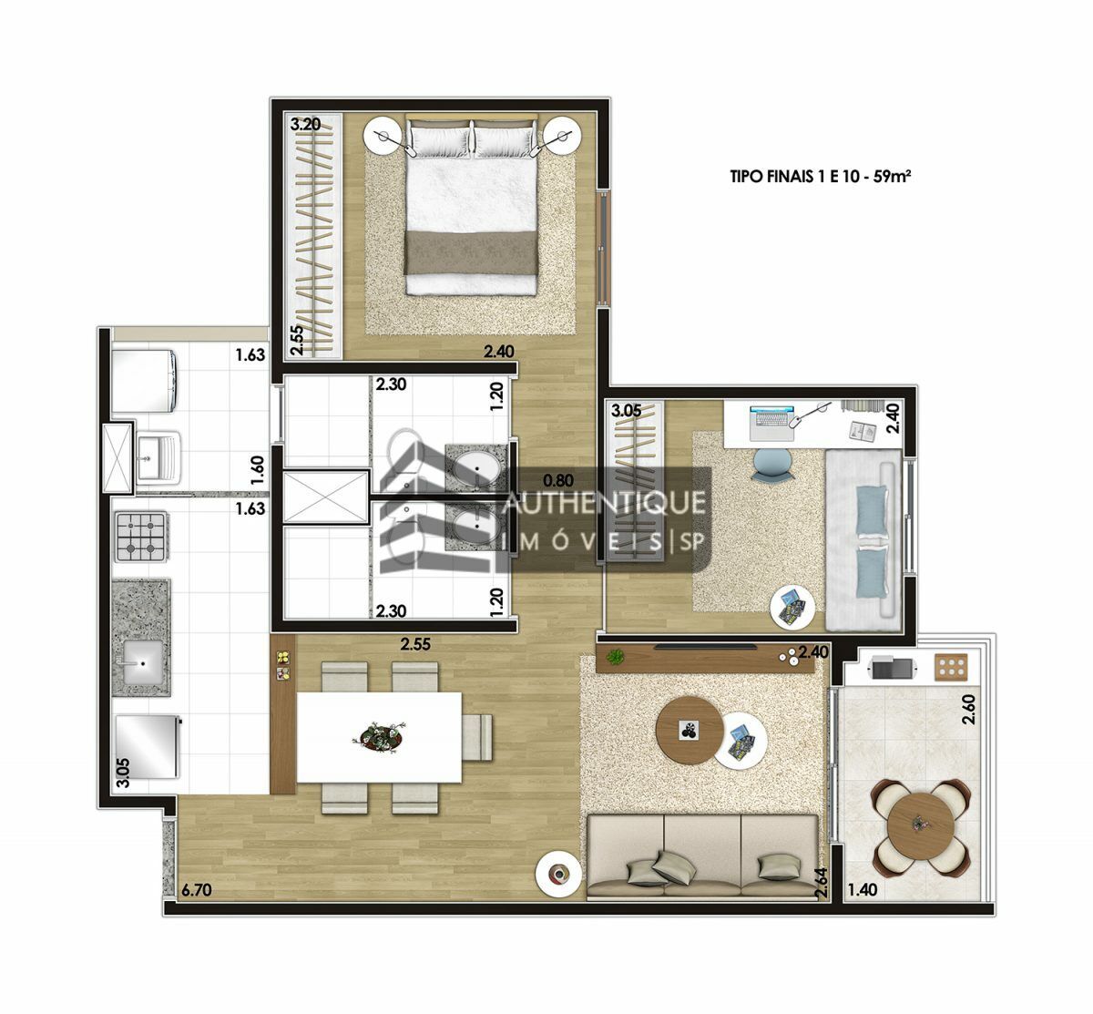 Apartamento à venda com 2 quartos, 63m² - Foto 32