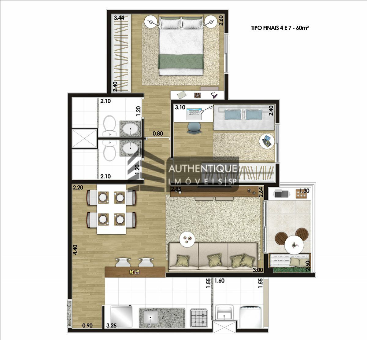 Apartamento à venda com 2 quartos, 63m² - Foto 31