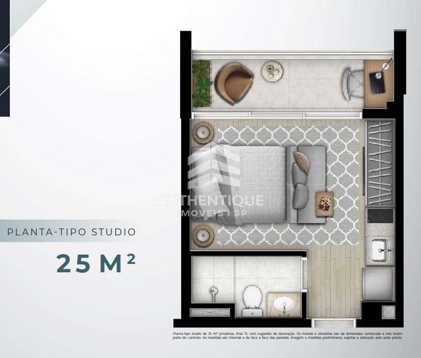 Apartamento, 1 quarto, 25 m² - Foto 10