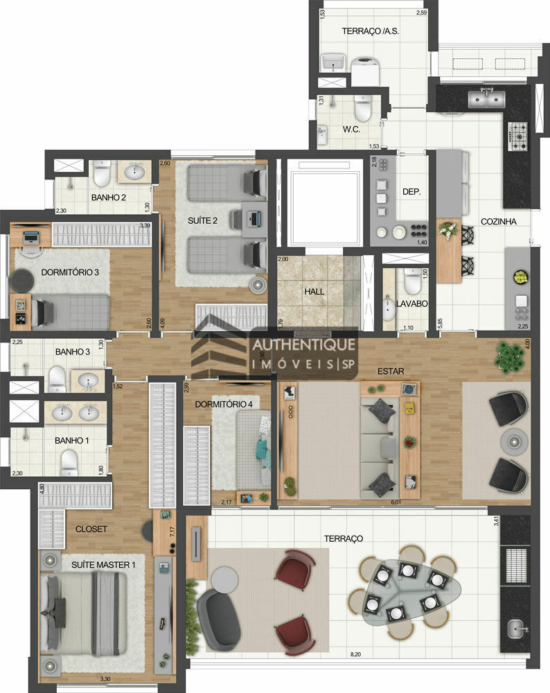 Apartamento à venda com 3 quartos, 163m² - Foto 34