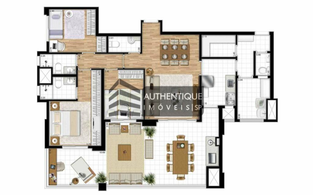 Apartamento à venda com 3 quartos, 133m² - Foto 13