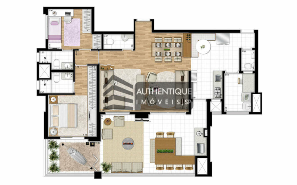 Apartamento à venda com 3 quartos, 133m² - Foto 14