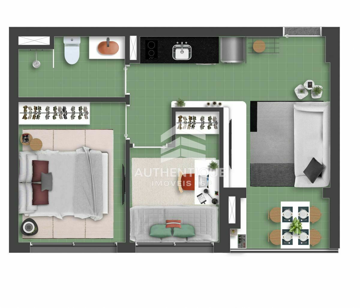 Apartamento, 2 quartos, 22 m² - Foto 41