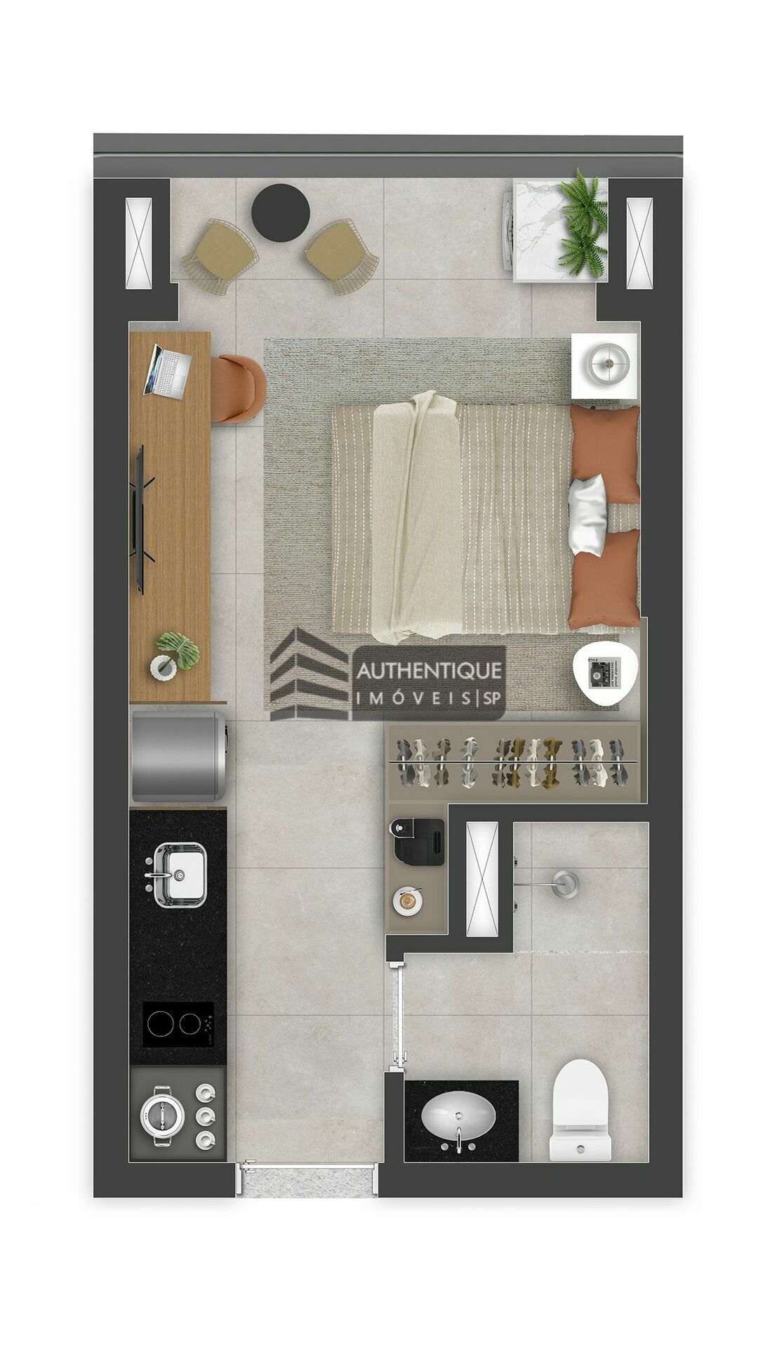 Apartamento, 2 quartos, 22 m² - Foto 44