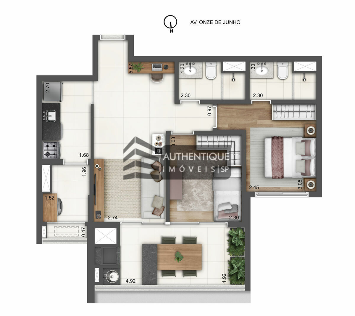 Apartamento à venda com 2 quartos, 70m² - Foto 23