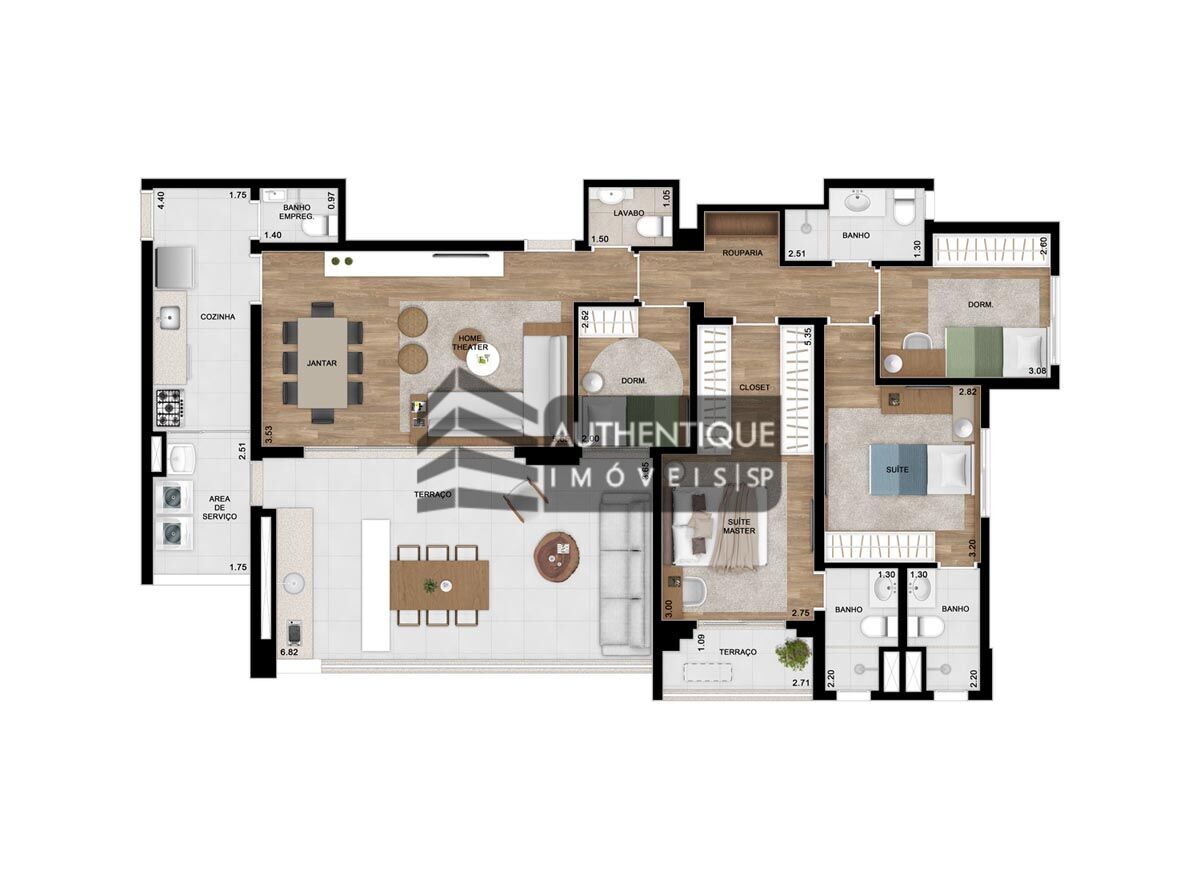 Apartamento à venda com 4 quartos, 136m² - Foto 29