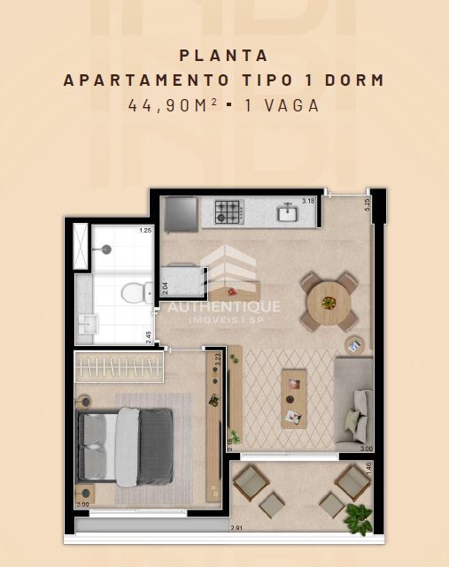 Apartamento, 1 quarto, 53 m² - Foto 25