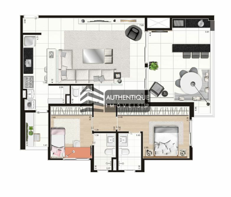 Apartamento à venda com 2 quartos, 108m² - Foto 48