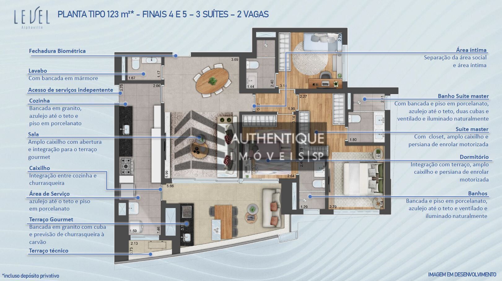 Apartamento à venda com 3 quartos, 123m² - Foto 52