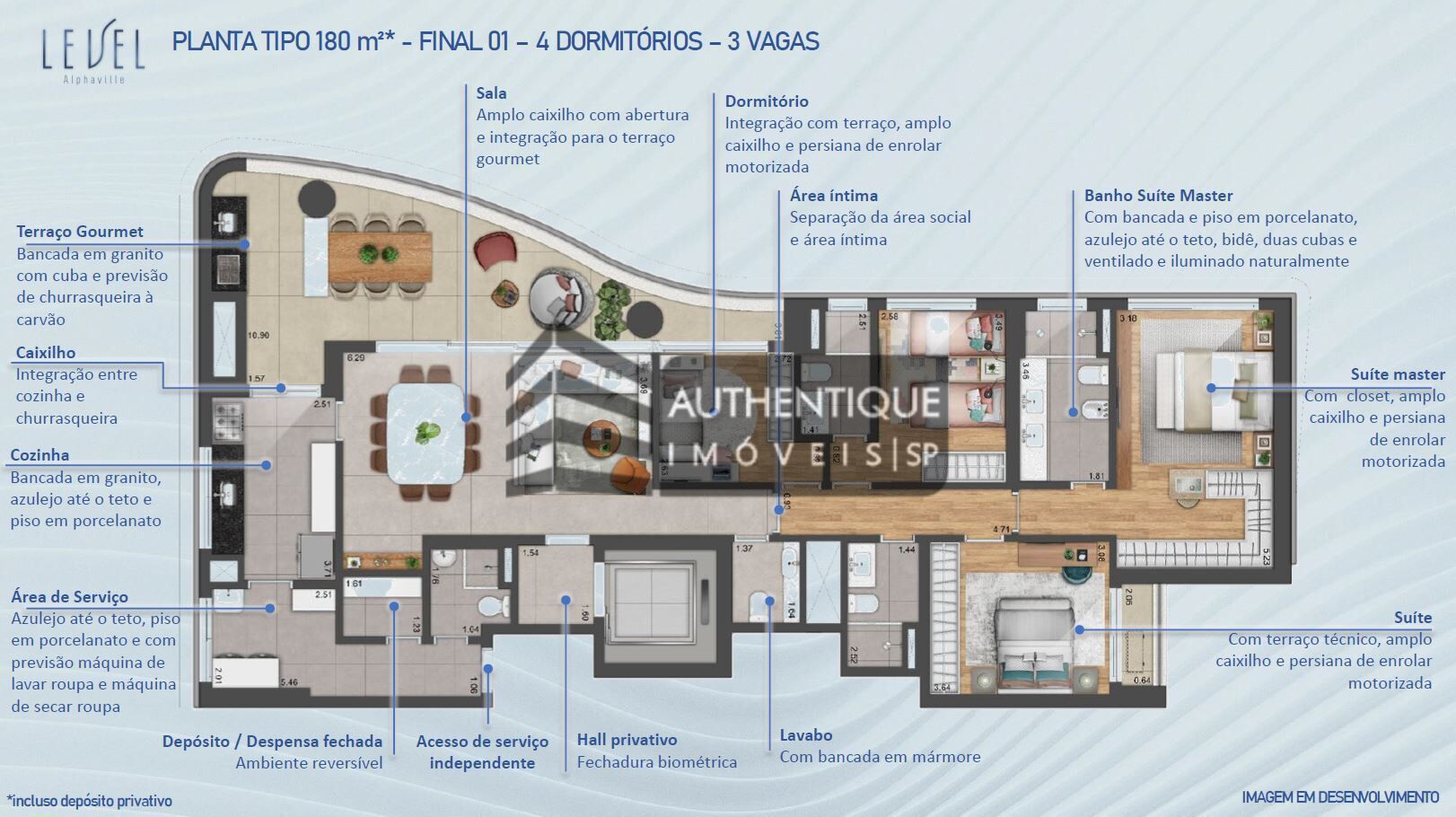 Apartamento à venda com 3 quartos, 123m² - Foto 53