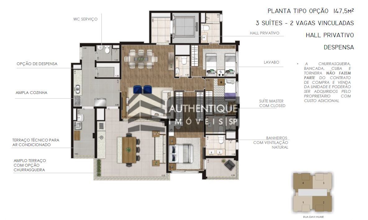 Apartamento à venda com 3 quartos, 148m² - Foto 26