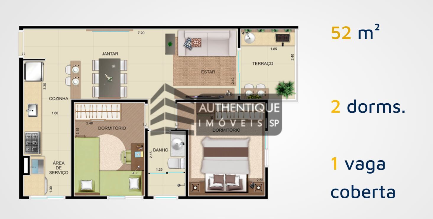 Apartamento à venda com 2 quartos, 53m² - Foto 29