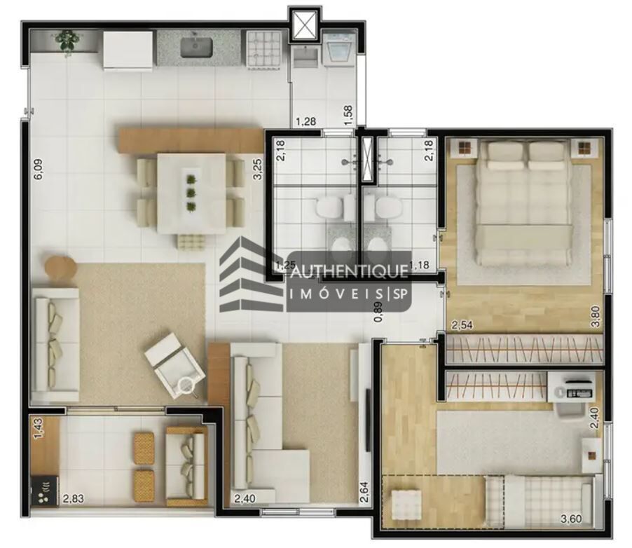 Apartamento à venda com 2 quartos, 70m² - Foto 40