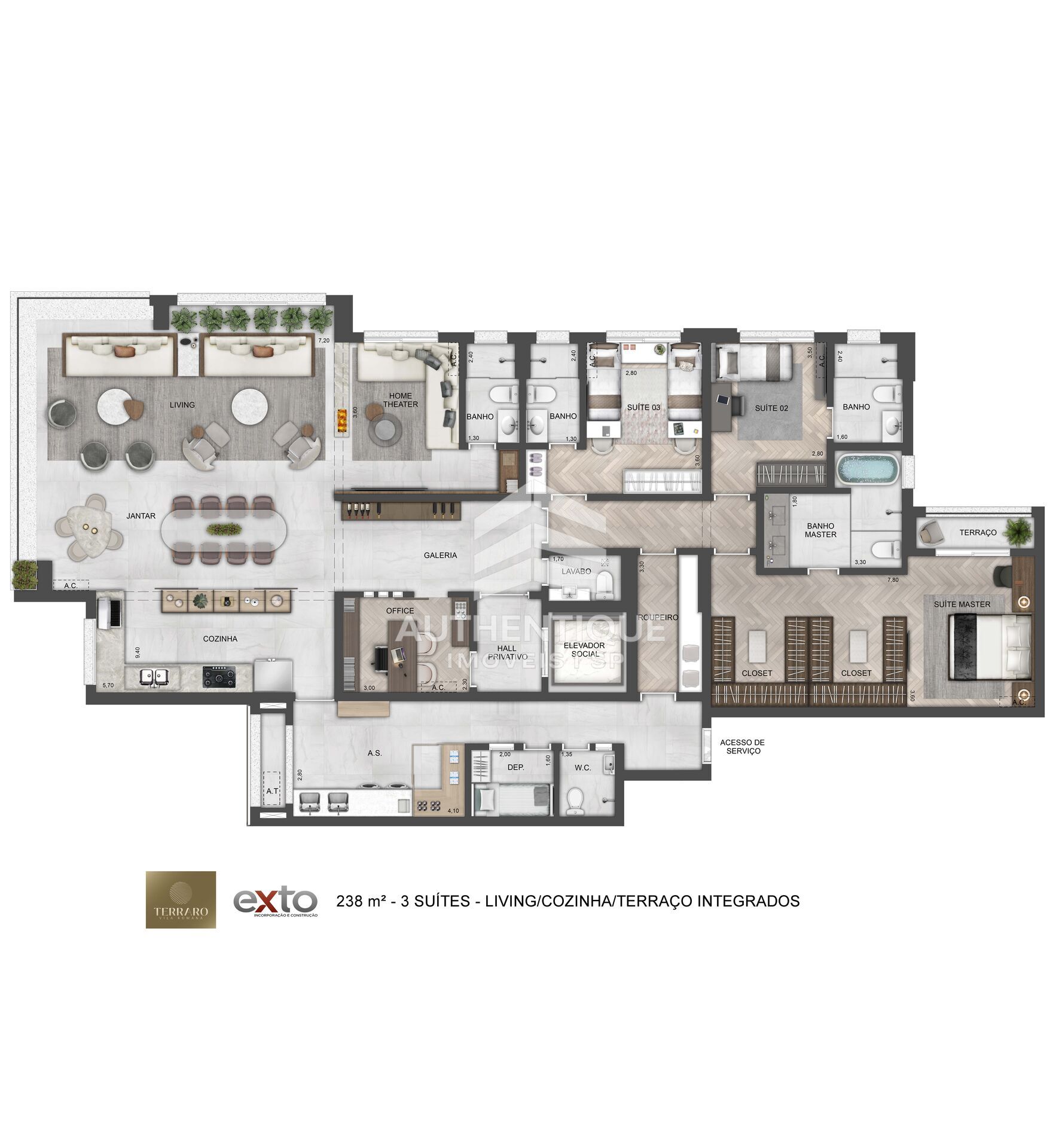 Apartamento, 4 quartos, 220 m² - Foto 16