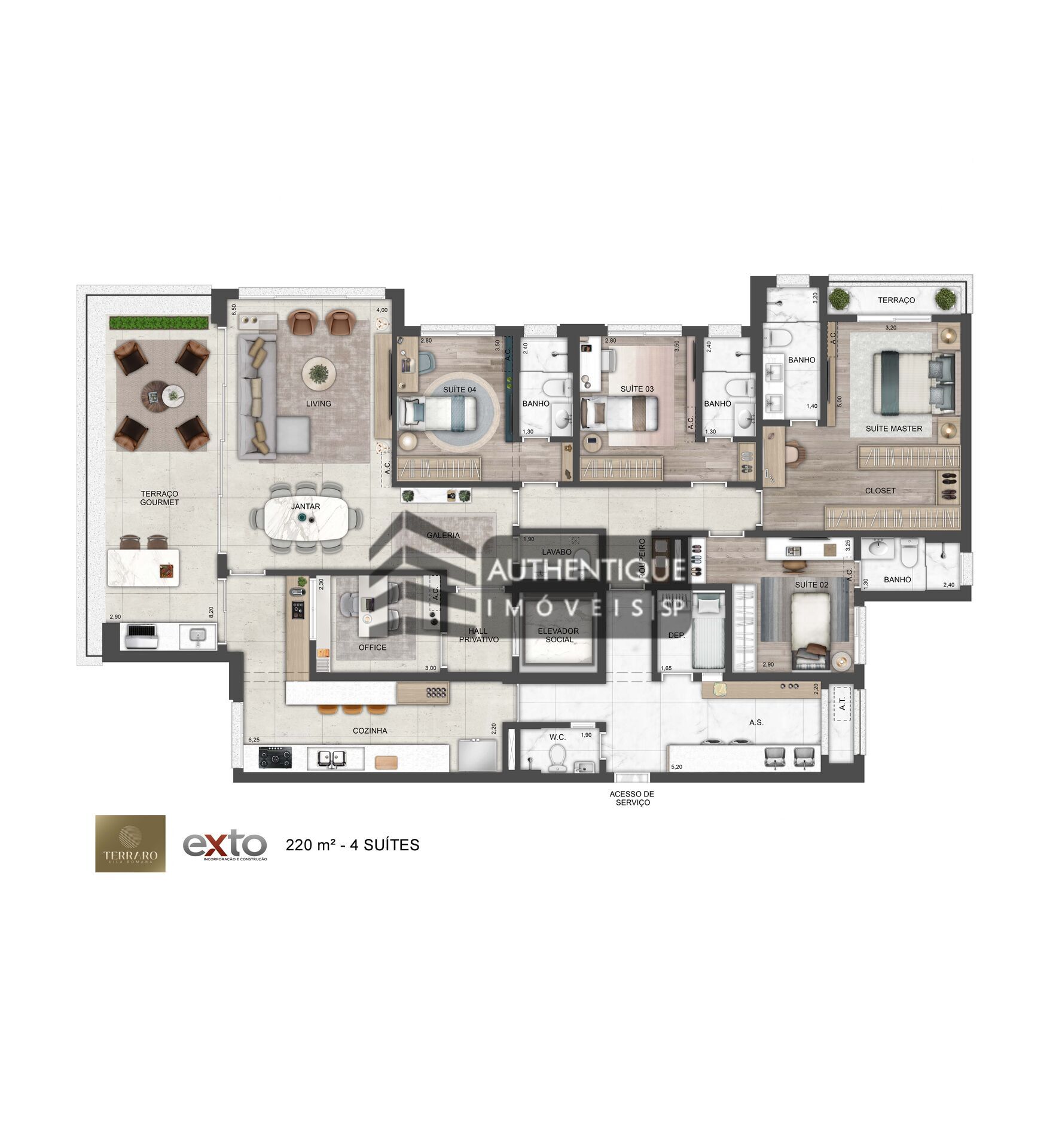 Apartamento, 4 quartos, 220 m² - Foto 15