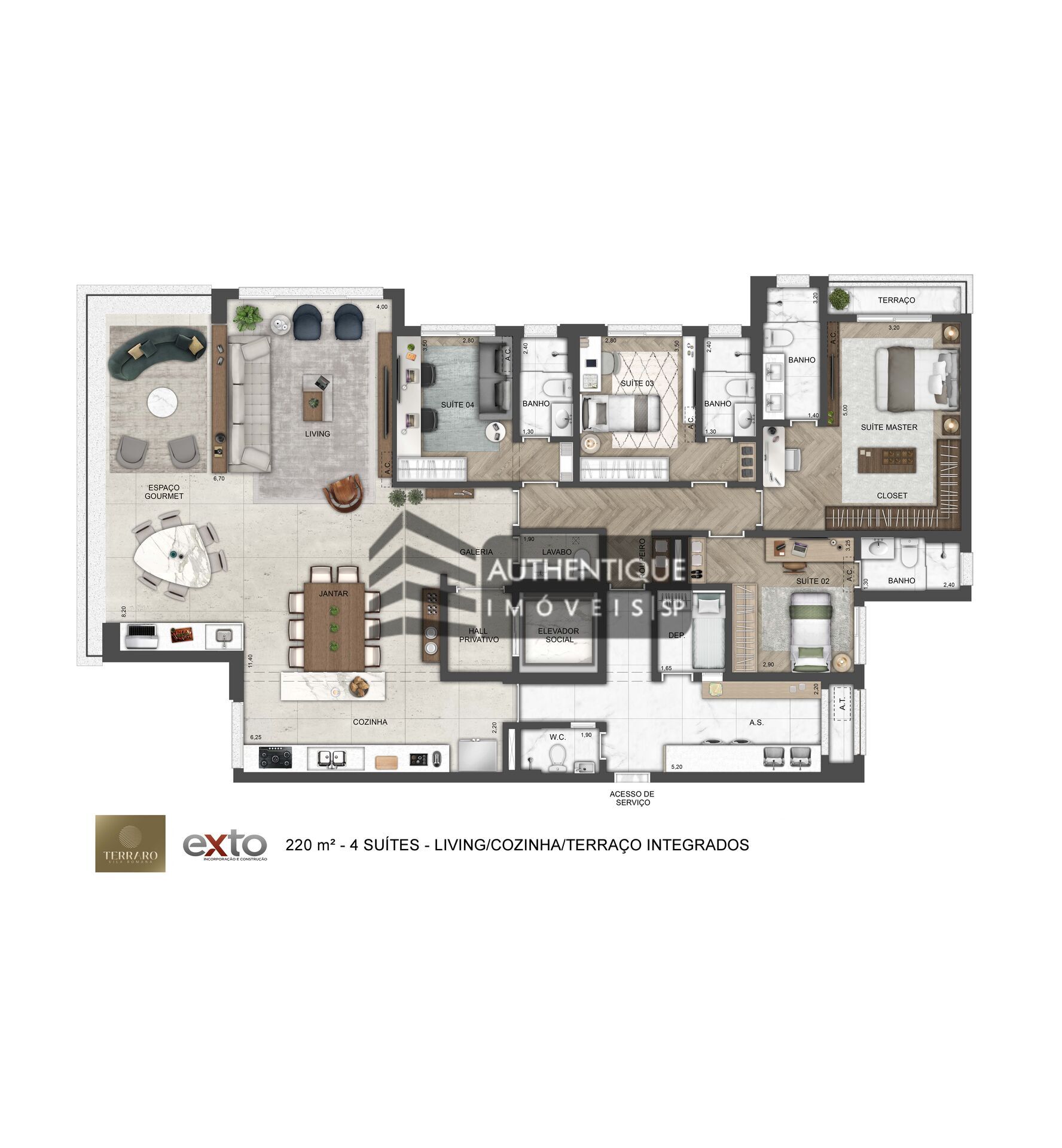 Apartamento, 4 quartos, 220 m² - Foto 14