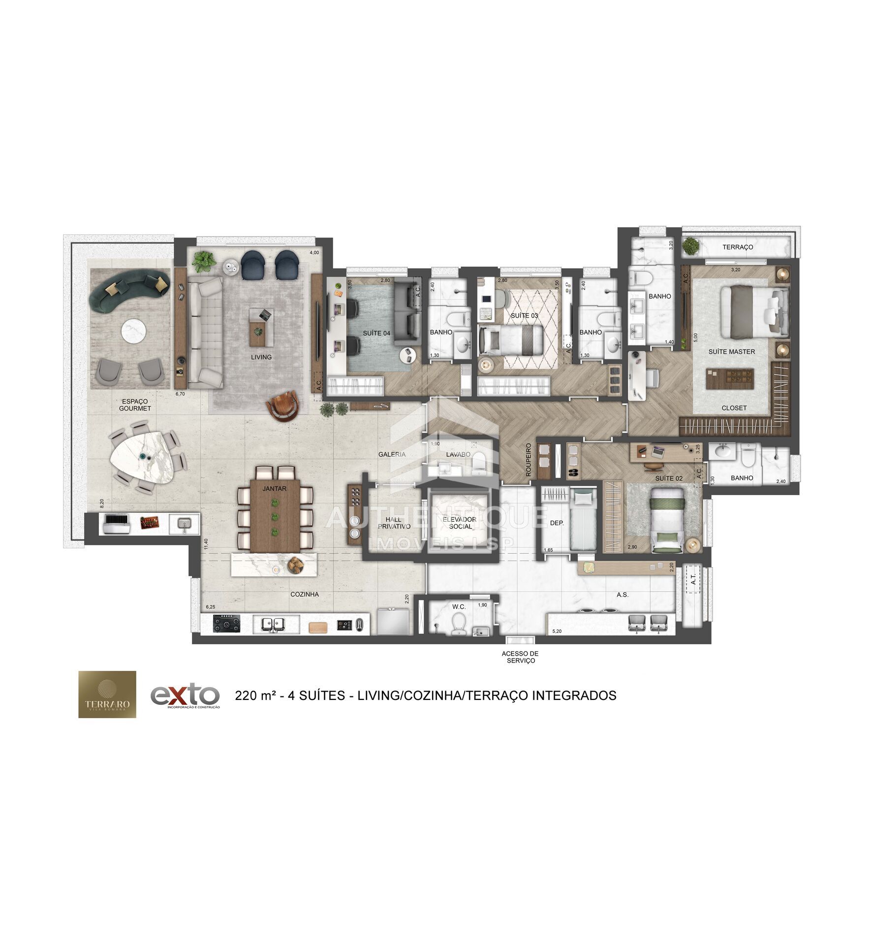 Apartamento, 4 quartos, 220 m² - Foto 14