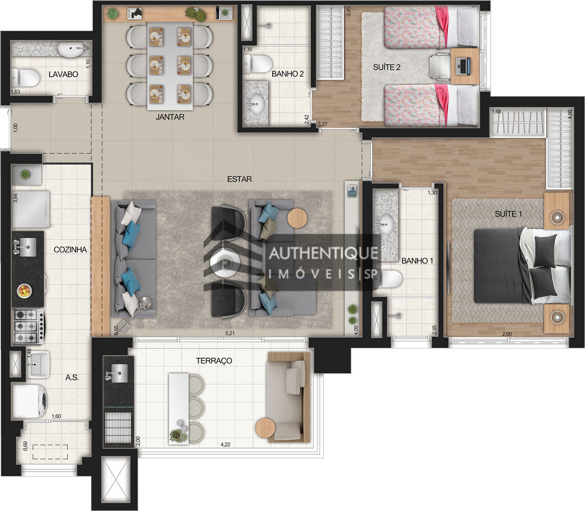 Apartamento à venda com 2 quartos, 91m² - Foto 13