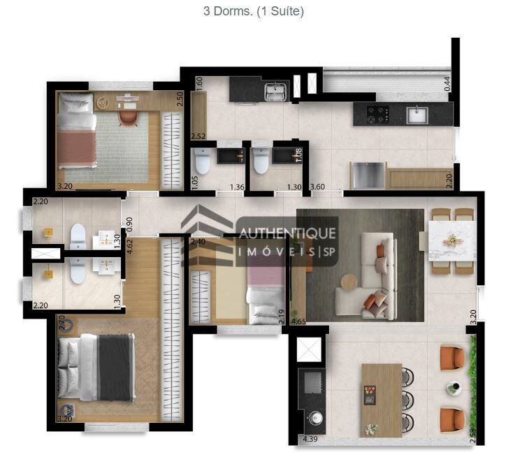 Apartamento à venda com 3 quartos, 156m² - Foto 23