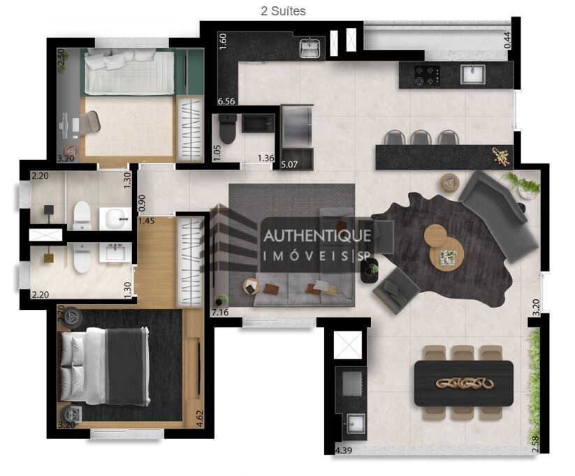 Apartamento à venda com 3 quartos, 156m² - Foto 21