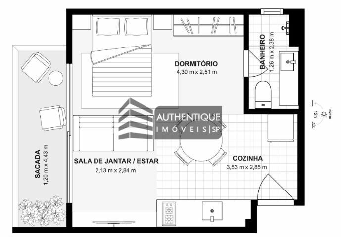 Apartamento à venda com 1 quarto, 40m² - Foto 40