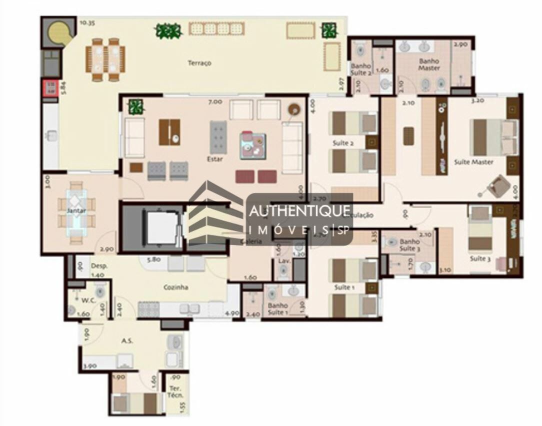 Apartamento à venda com 4 quartos, 200m² - Foto 36