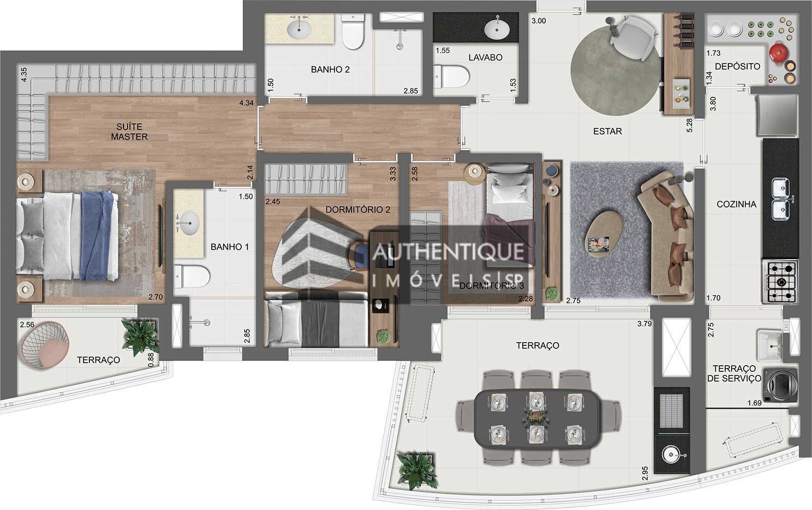 Apartamento à venda com 4 quartos, 157m² - Foto 50