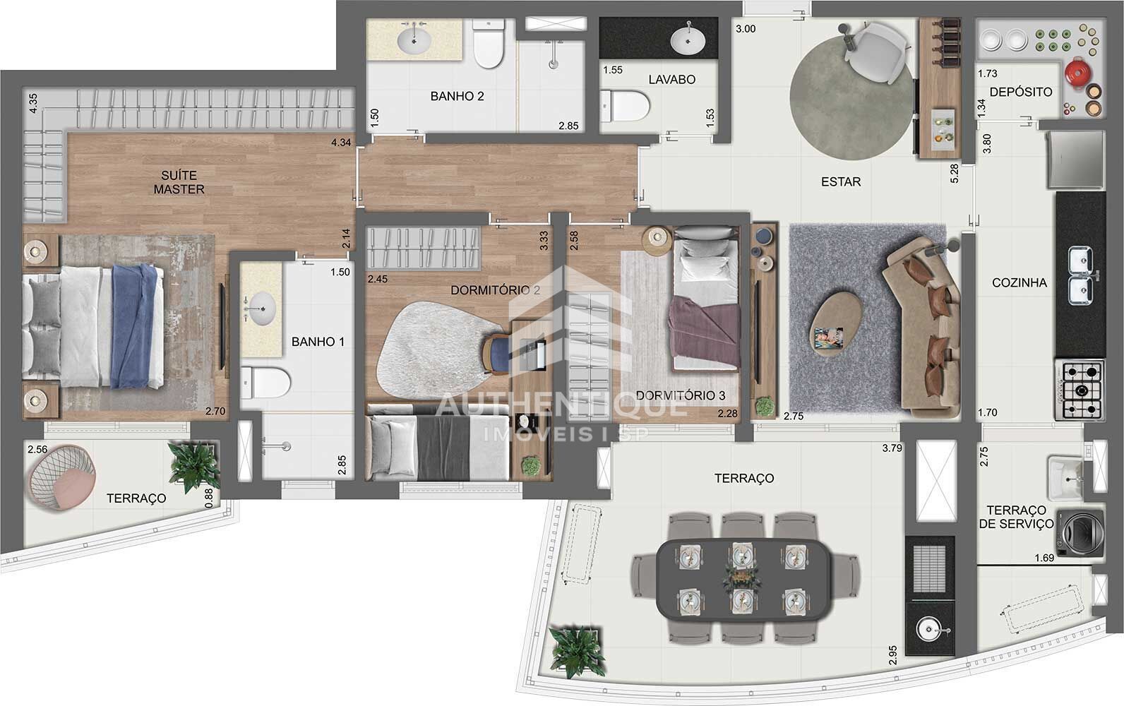 Apartamento, 4 quartos, 157 m² - Foto 50