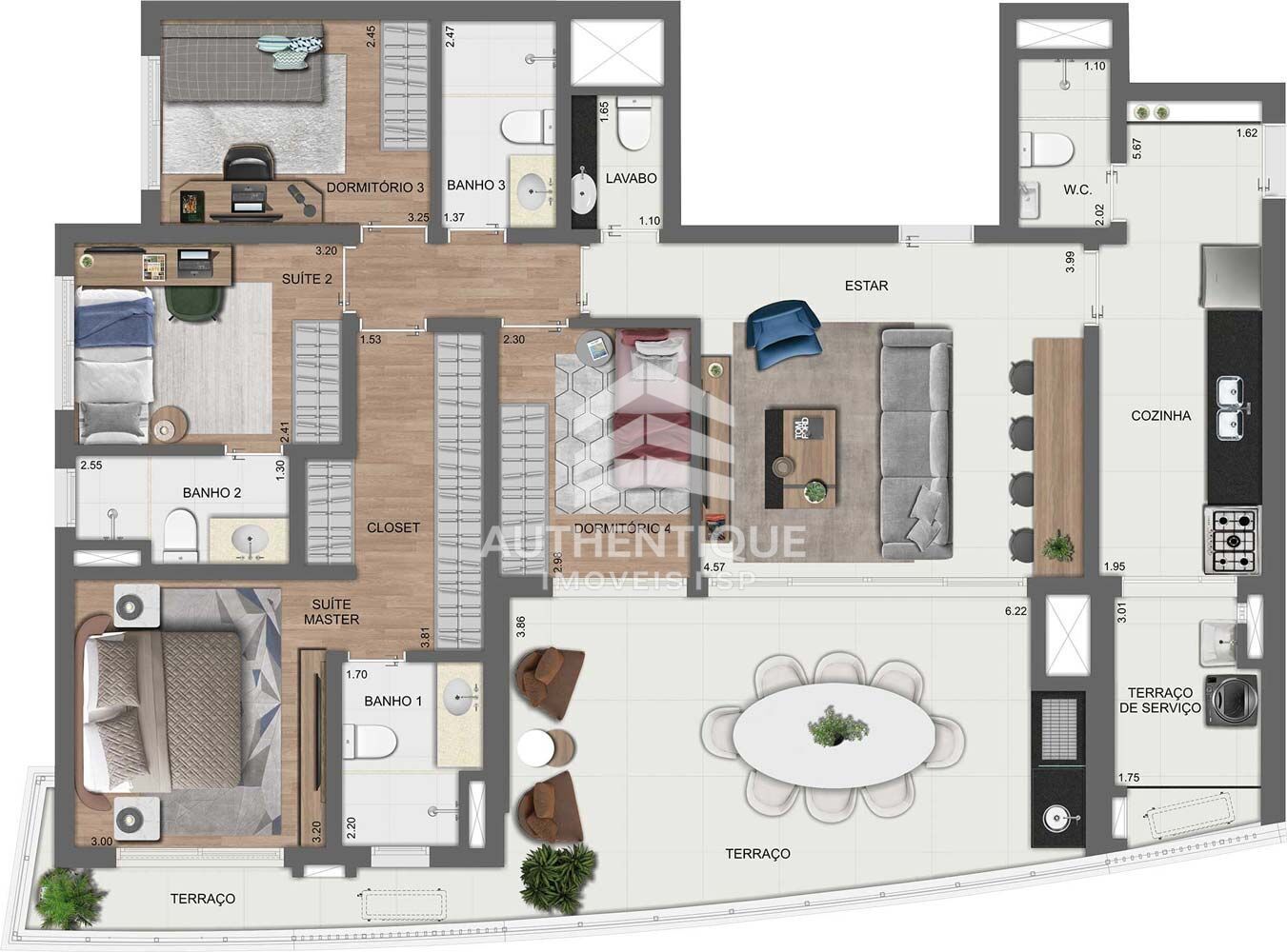 Apartamento, 4 quartos, 157 m² - Foto 51