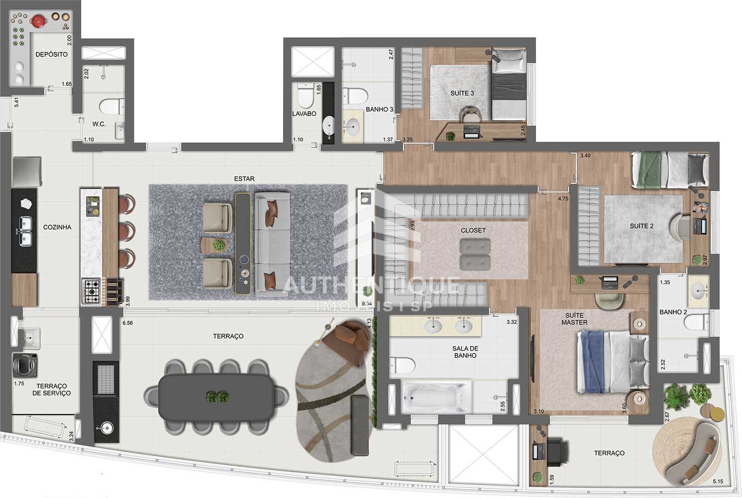 Apartamento, 4 quartos, 157 m² - Foto 49