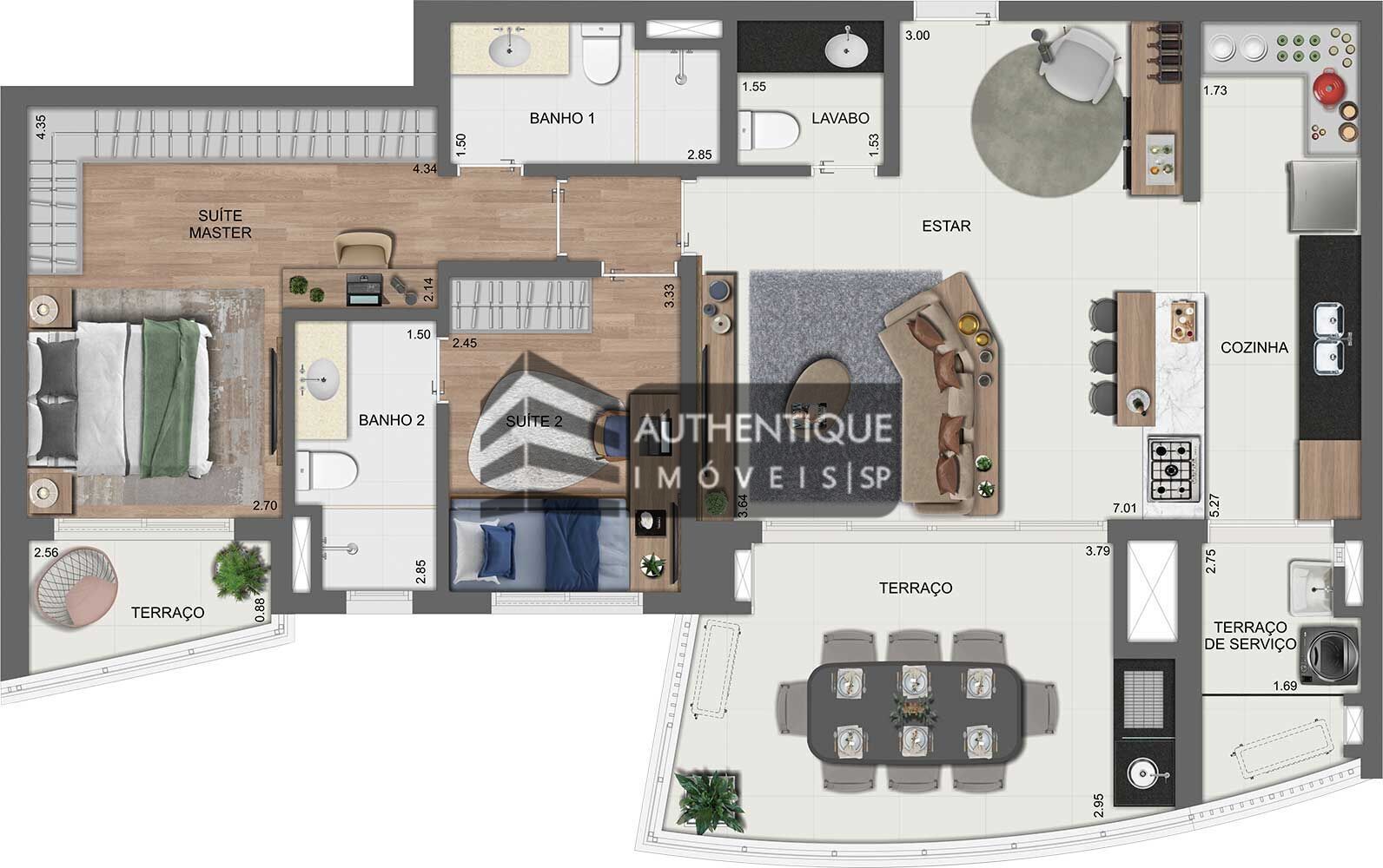 Apartamento à venda com 4 quartos, 157m² - Foto 47