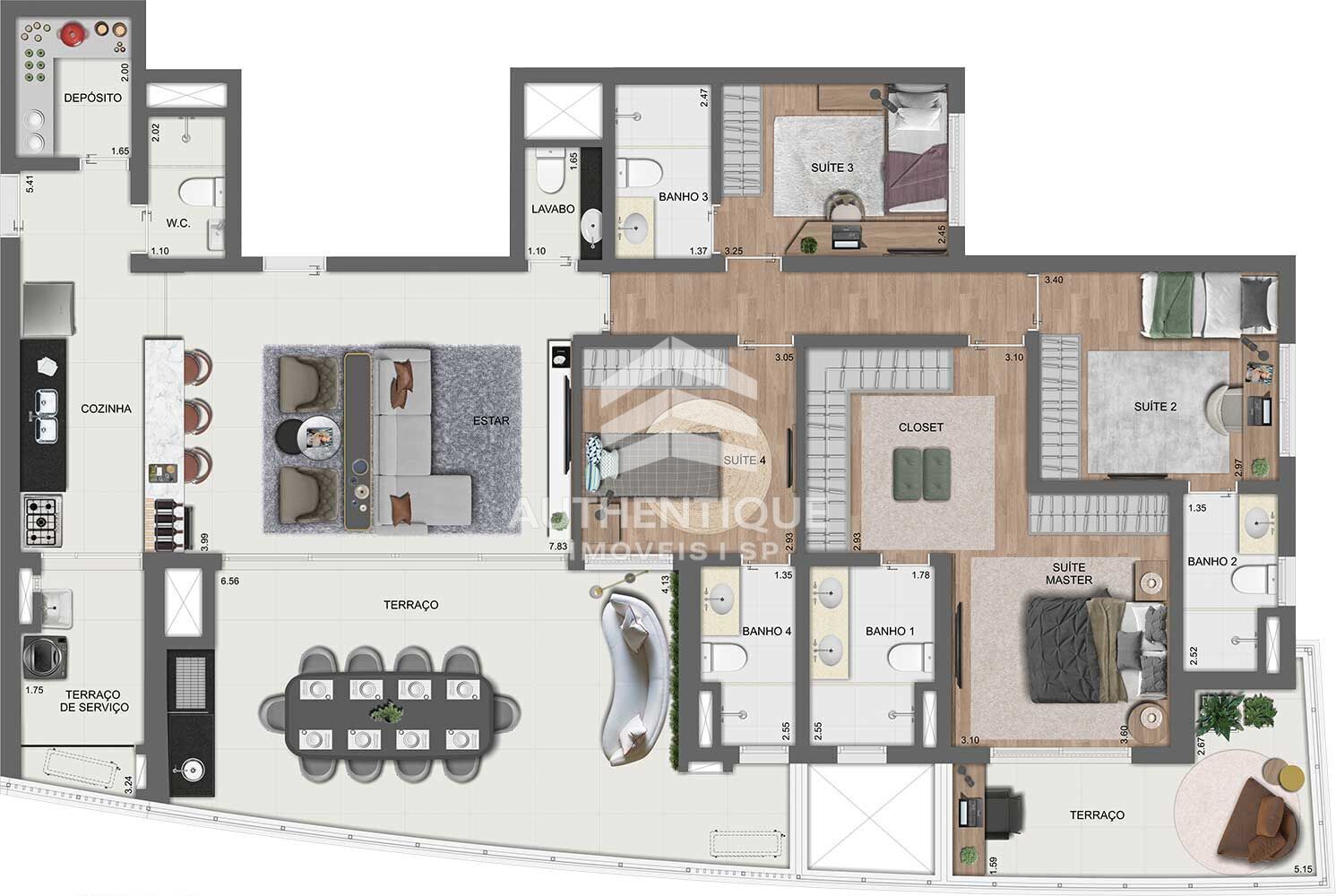 Apartamento, 4 quartos, 157 m² - Foto 52