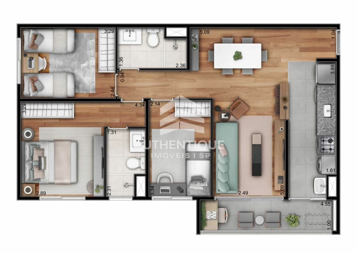 Apartamento, 3 quartos, 115 m² - Foto 24