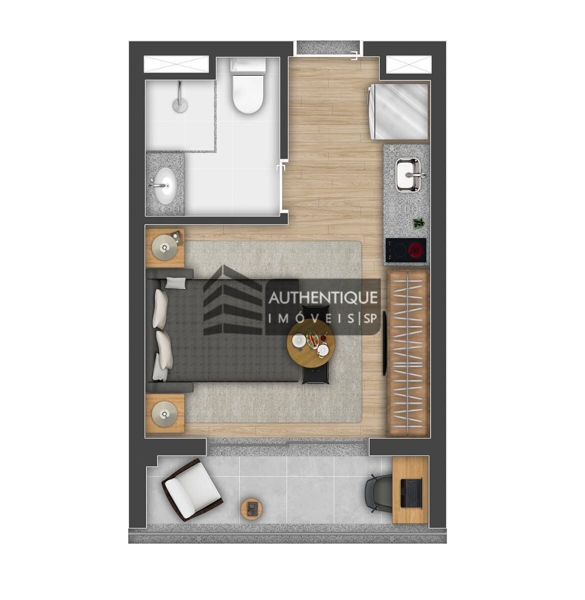 Apartamento à venda com 1 quarto, 24m² - Foto 39