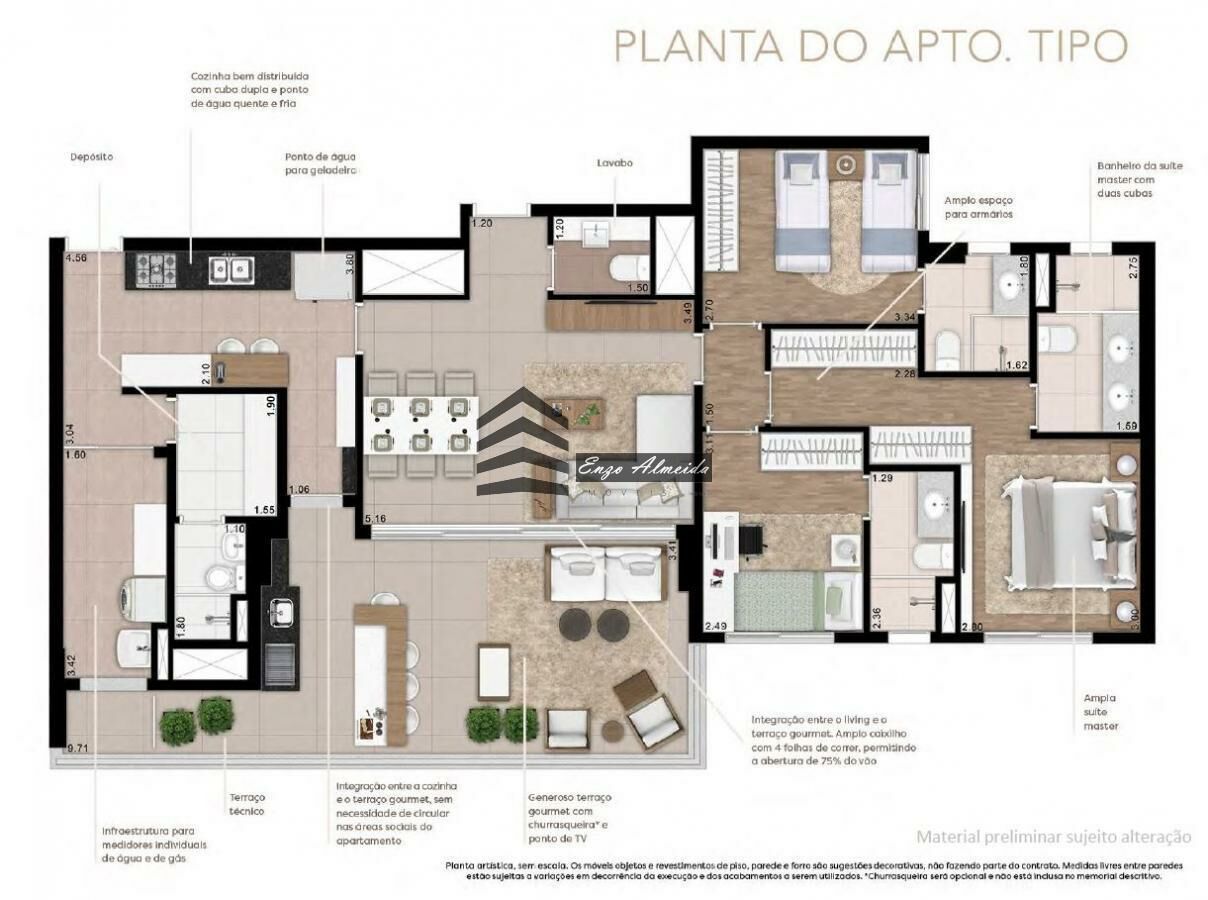 Apartamento à venda com 3 quartos, 131m² - Foto 31