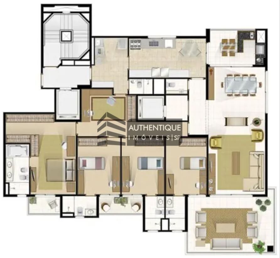 Apartamento à venda com 3 quartos, 220m² - Foto 30