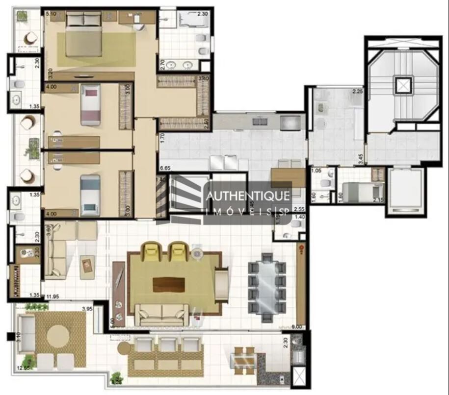 Apartamento à venda com 3 quartos, 220m² - Foto 33