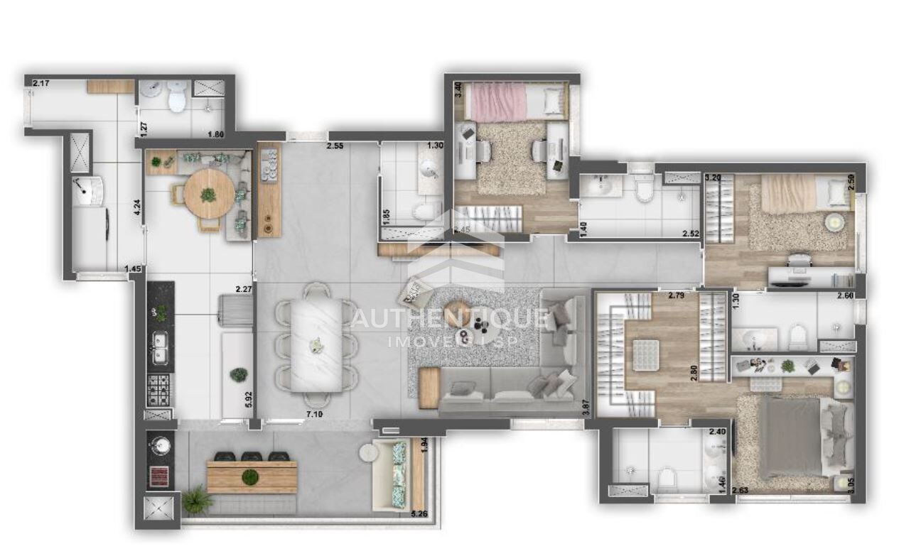 Apartamento, 3 quartos, 136 m² - Foto 21