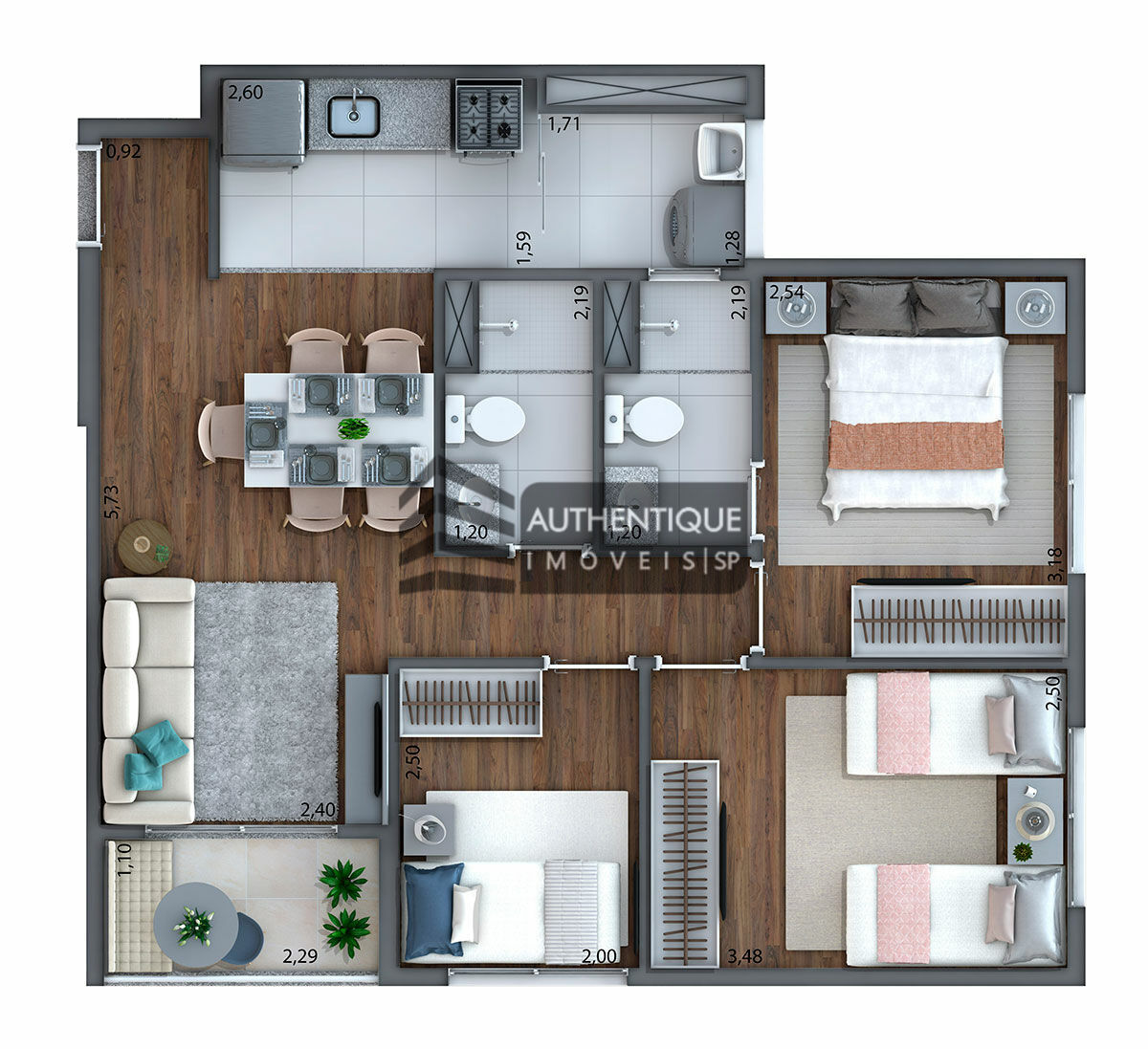 Apartamento à venda com 2 quartos, 45m² - Foto 21