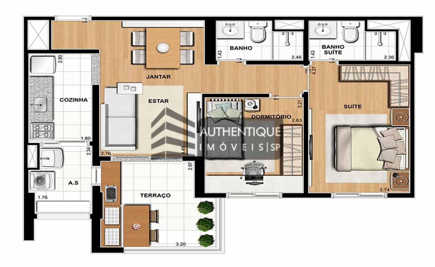 Apartamento à venda com 2 quartos, 64m² - Foto 41