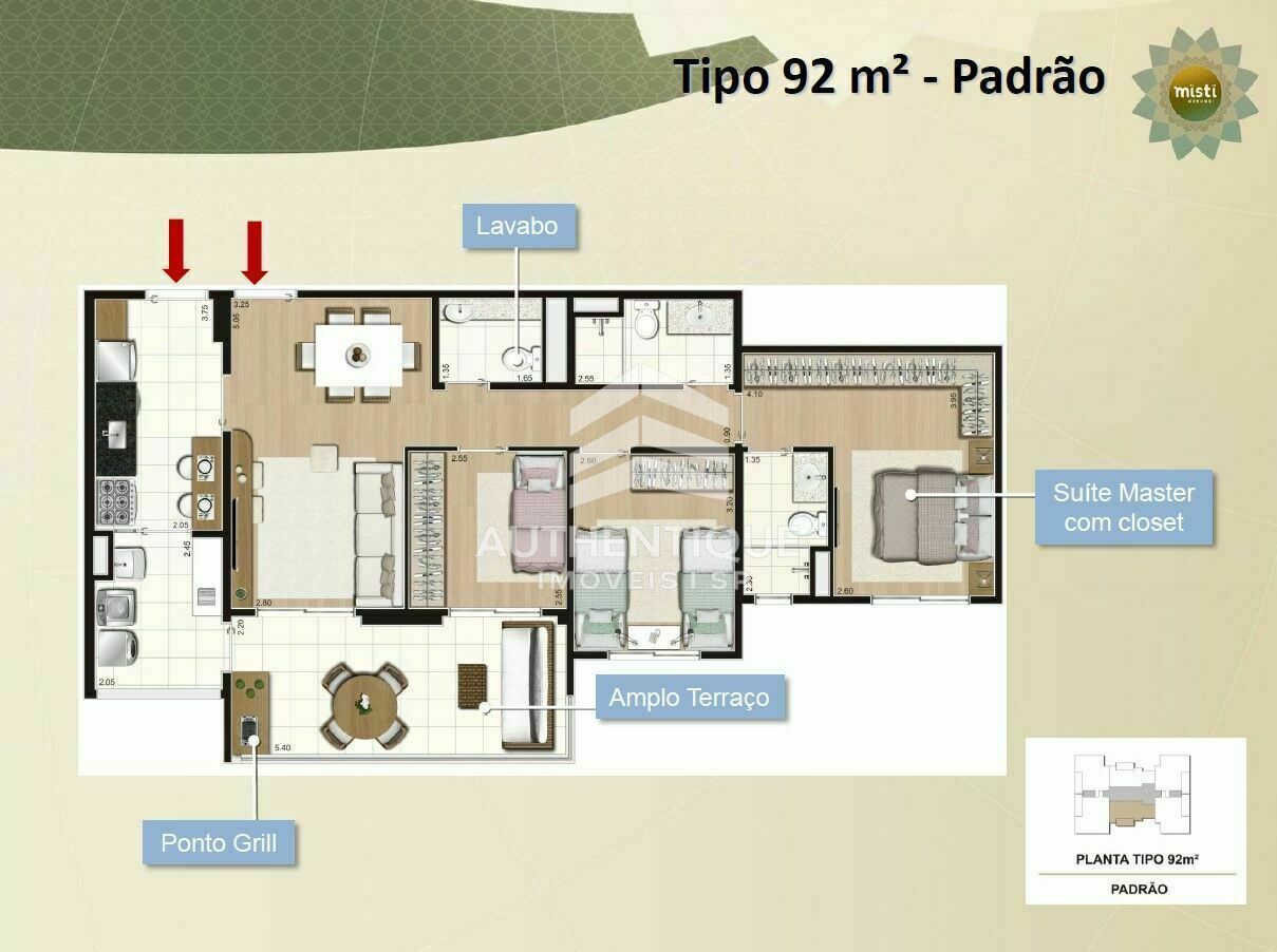 Apartamento, 2 quartos, 92 m² - Foto 43