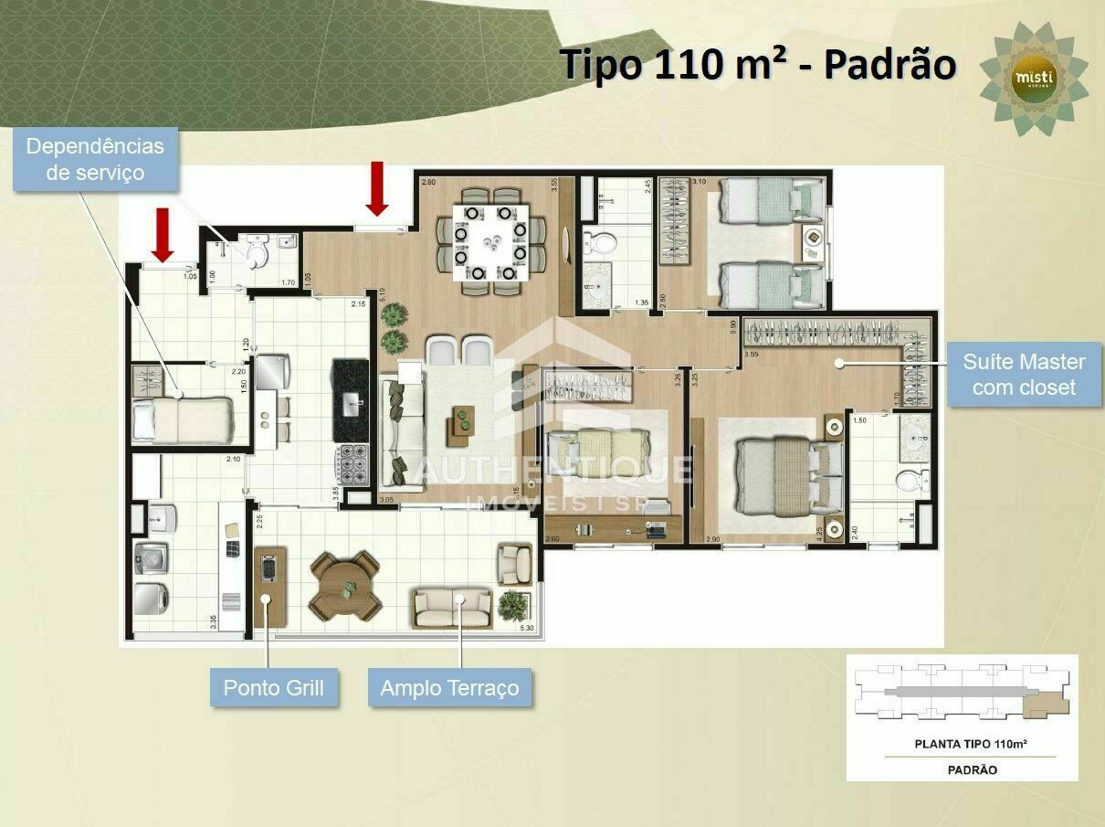 Apartamento, 2 quartos, 92 m² - Foto 44