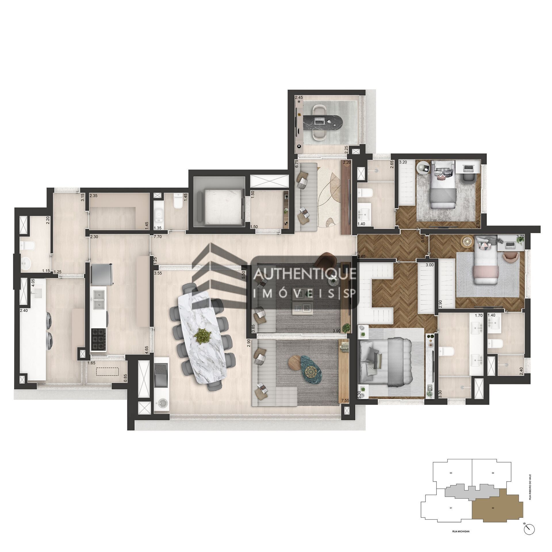 Apartamento, 3 quartos, 249 m² - Foto 16