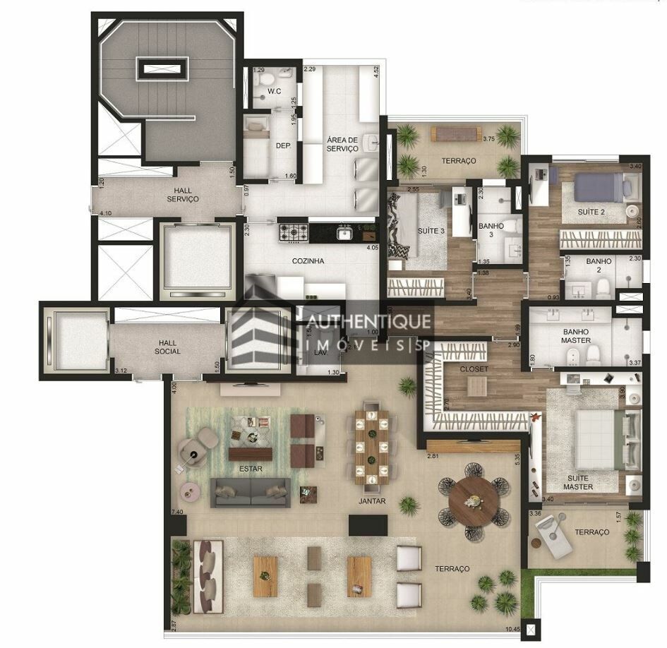 Apartamento à venda com 4 quartos, 610m² - Foto 8