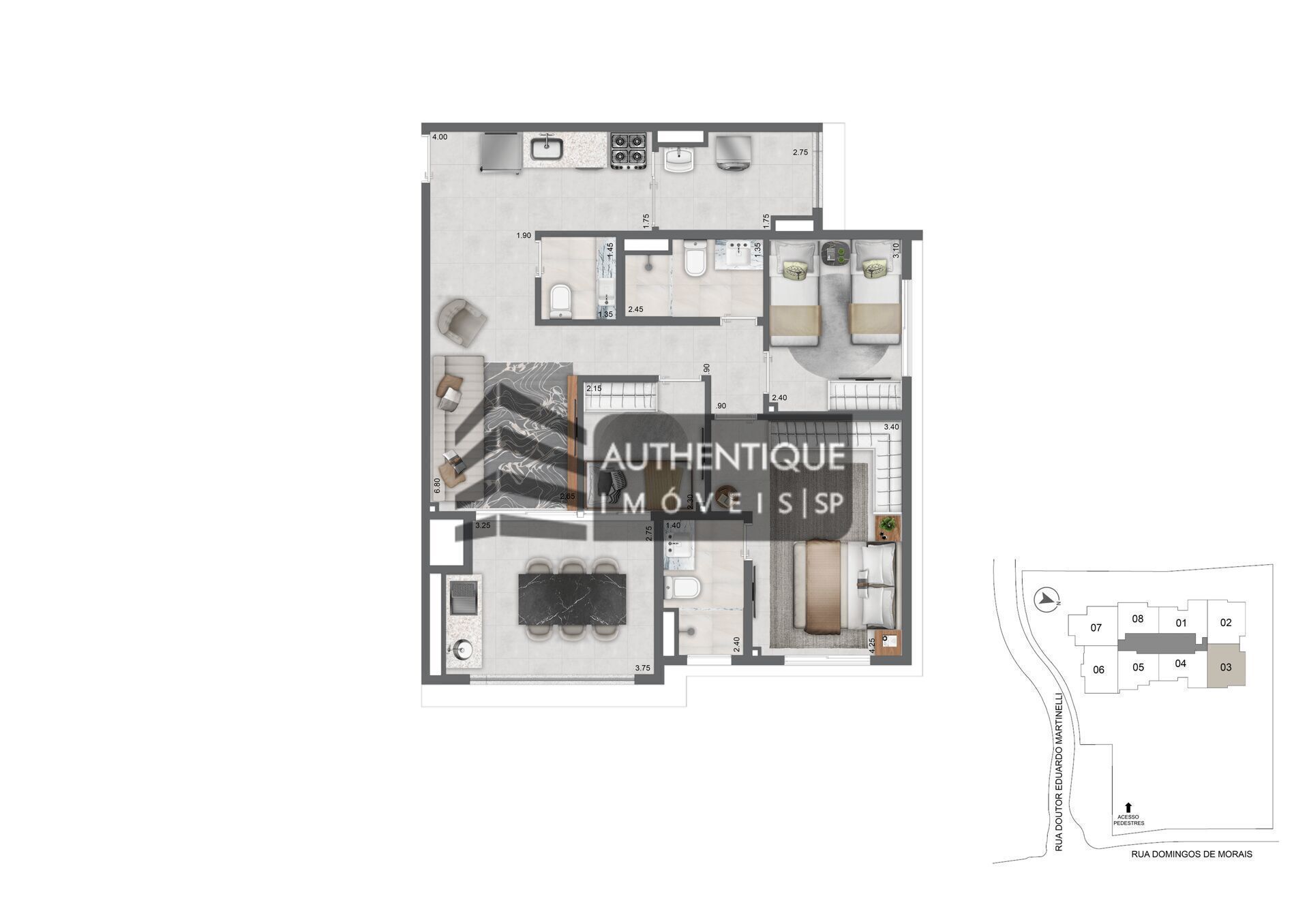 Apartamento à venda com 3 quartos, 121m² - Foto 19