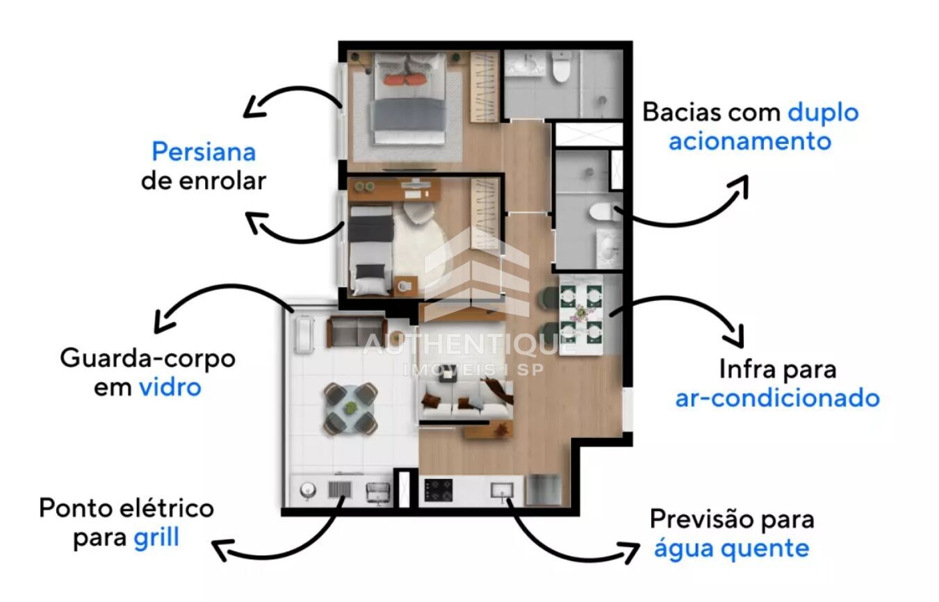 Apartamento, 2 quartos, 57 m² - Foto 13