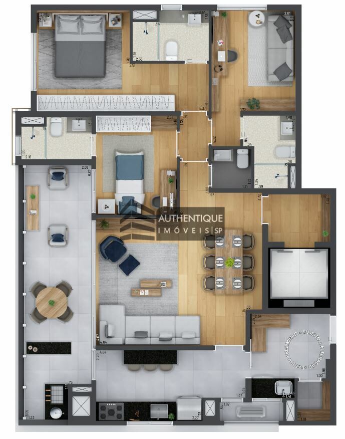 Apartamento à venda com 3 quartos, 167m² - Foto 41