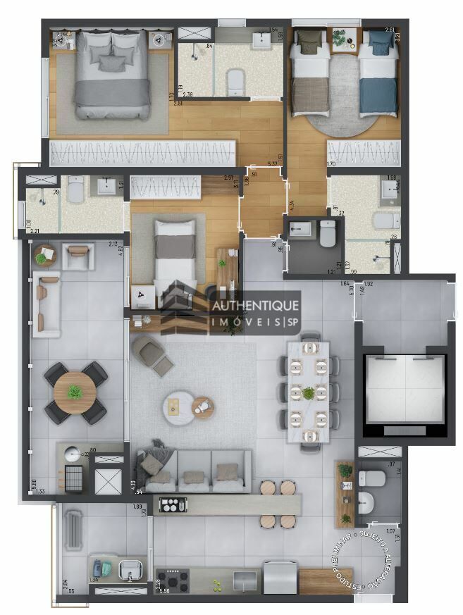 Apartamento à venda com 3 quartos, 167m² - Foto 40