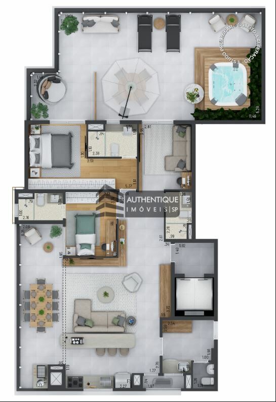 Apartamento à venda com 3 quartos, 167m² - Foto 39