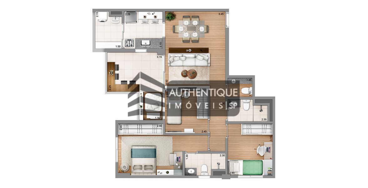 Apartamento à venda com 2 quartos, 111m² - Foto 36